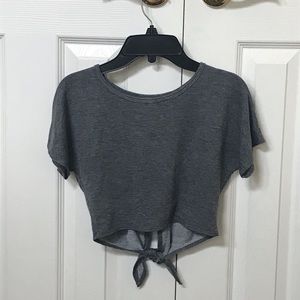 Grey Girl’s Athletic Crop Top